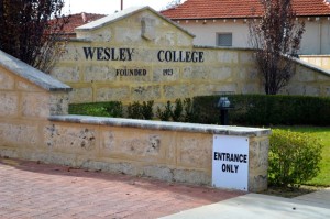 Wesley's Angelo Street car park entrance