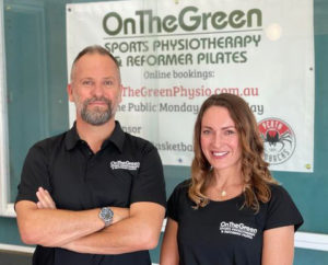 Mark Ryder and Leila Coogan of On the Green Sports Physiotherapy and Reformer Pilates